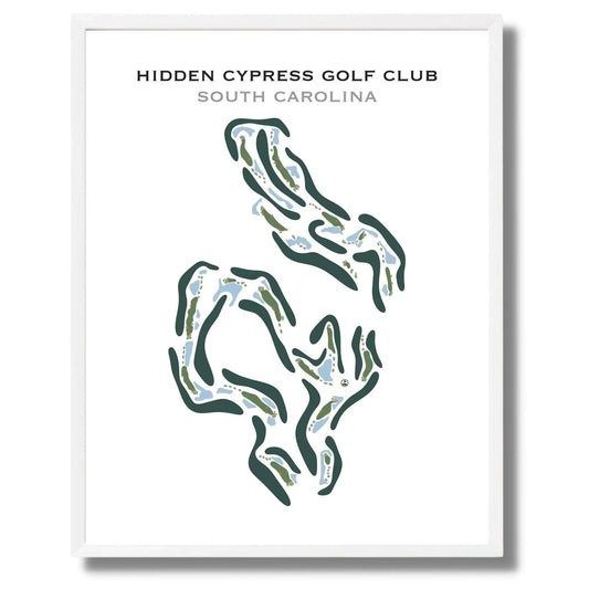 Hidden Cypress Golf Club, South Carolina - Printed Golf Course
