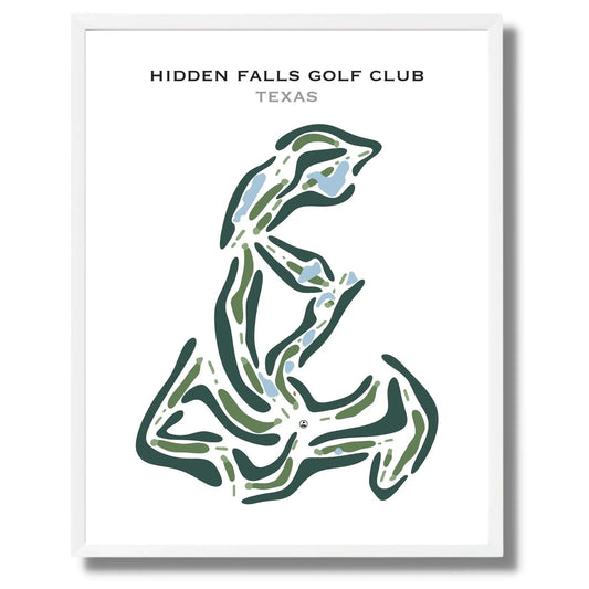 Hidden Falls Golf Club, Texas - Printed Golf Course