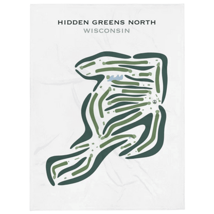 Hidden Greens North, Wisconsin - Printed Golf Courses