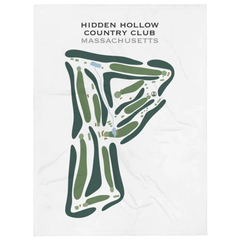 Hidden Hollow Country Club, Massachusetts - Printed Golf Course
