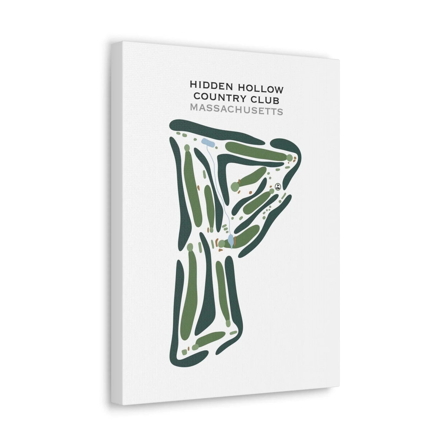 Hidden Hollow Country Club, Massachusetts - Printed Golf Course