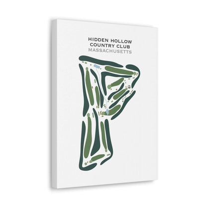 Hidden Hollow Country Club, Massachusetts - Printed Golf Course