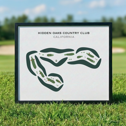 Hidden Oaks Country Club, California - Printed Golf Courses