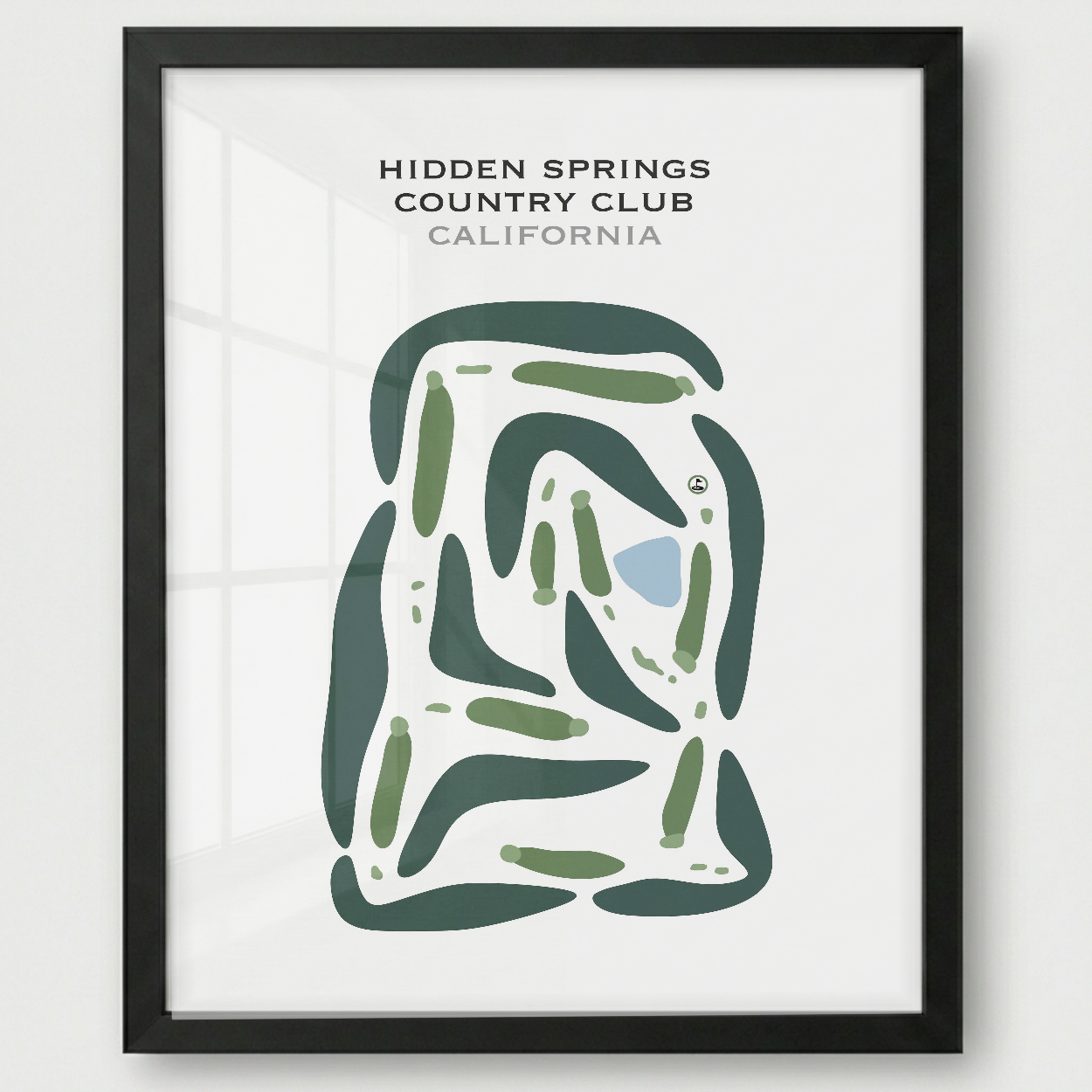 Hidden Springs Country Club, California - Printed Golf Courses
