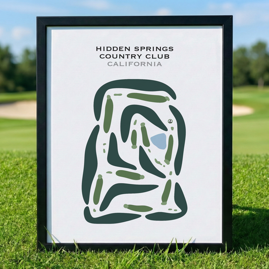 Hidden Springs Country Club, California - Printed Golf Courses