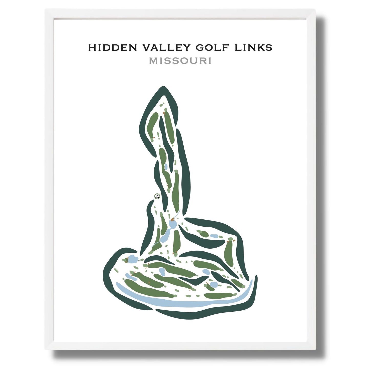 Hidden Valley Golf Links, Missouri - Printed Golf Courses