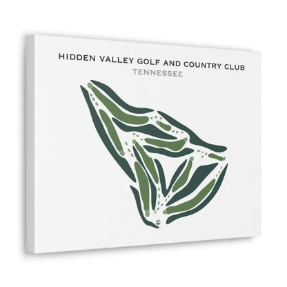 Hidden Valley Golf & Country Club, Tennessee - Printed Golf Courses