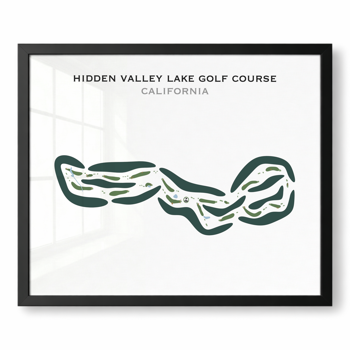 Hidden Valley Lake Golf Course, California - Printed Golf Courses