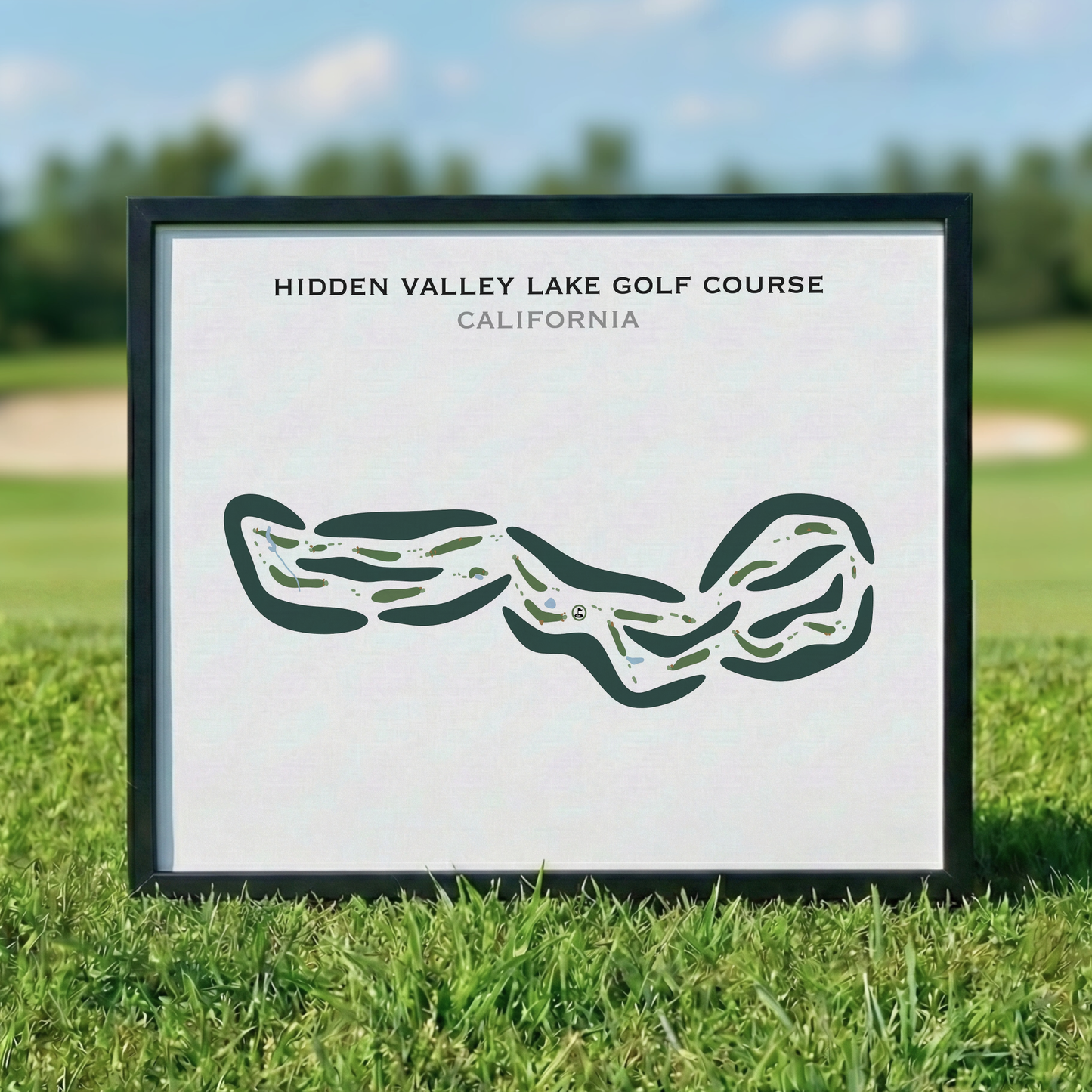 Hidden Valley Lake Golf Course, California - Printed Golf Courses