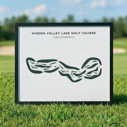 Hidden Valley Lake Golf Course, California - Printed Golf Courses