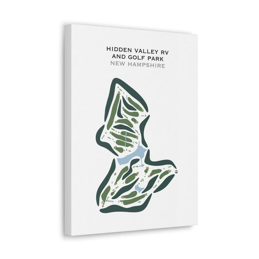 Hidden Valley RV & Golf Park, New Hampshire - Printed Golf Courses
