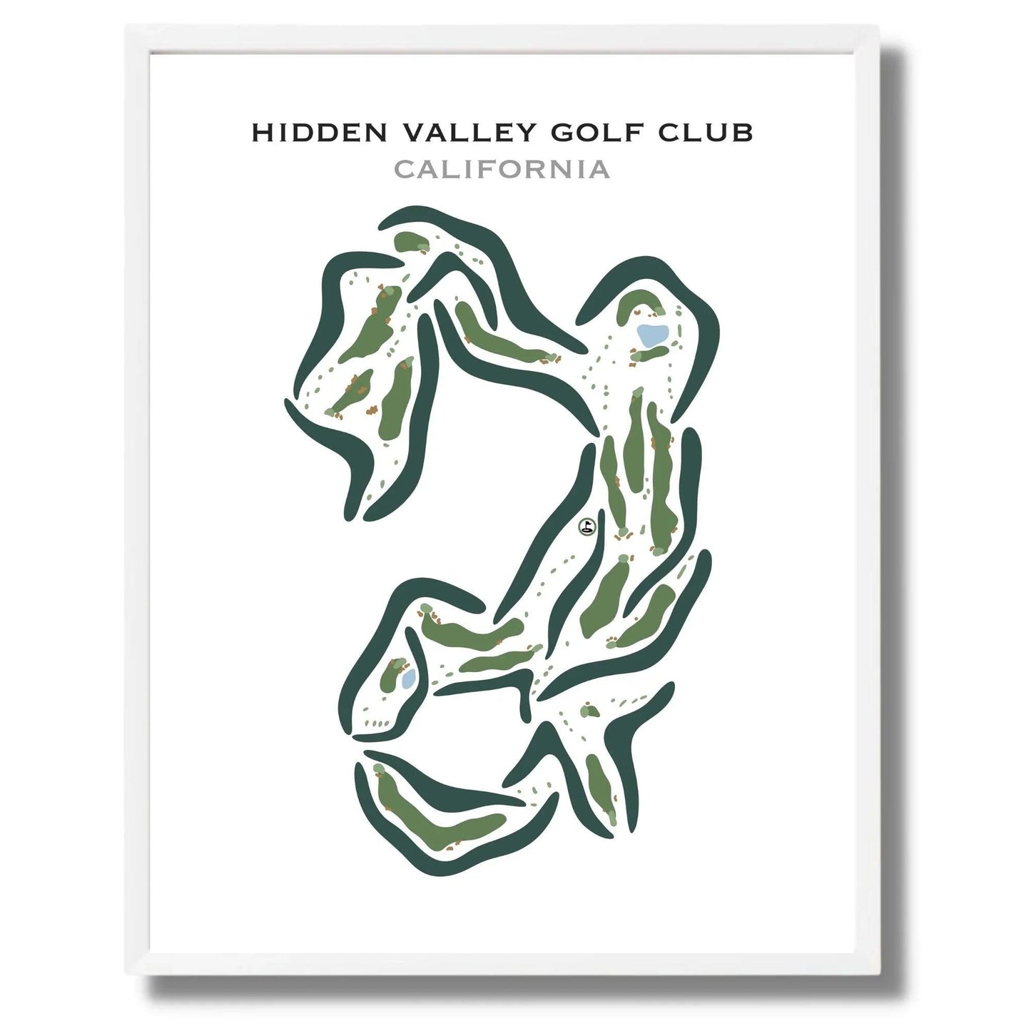 Hidden Valley Golf Club, California - Printed Golf Courses