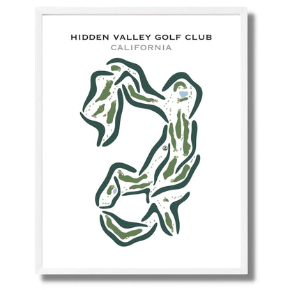 Hidden Valley Golf Club, California - Printed Golf Courses