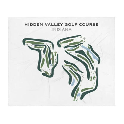 Hidden Valley Golf Course, Indiana - Printed Golf Course