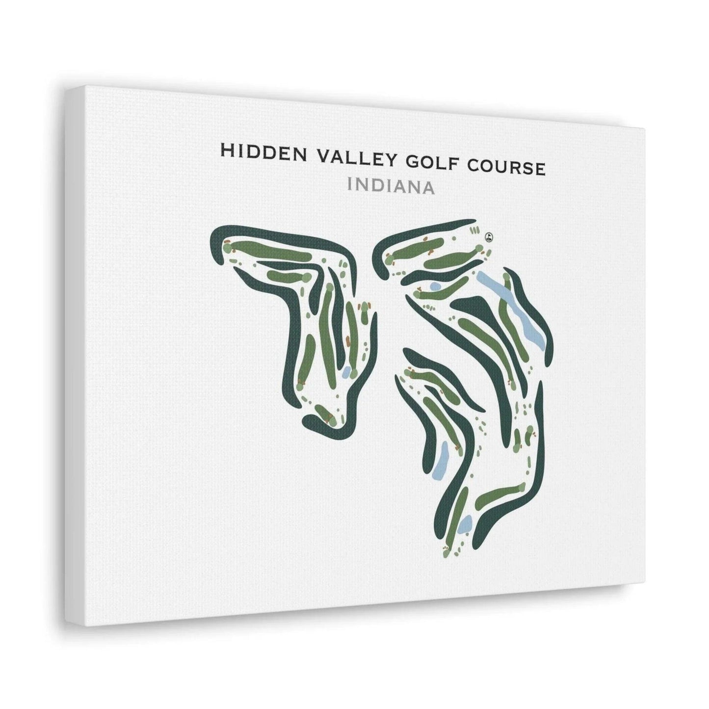 Hidden Valley Golf Course, Indiana - Printed Golf Course