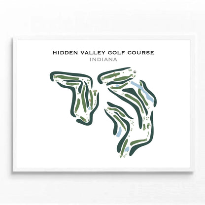 Hidden Valley Golf Course, Indiana - Printed Golf Course