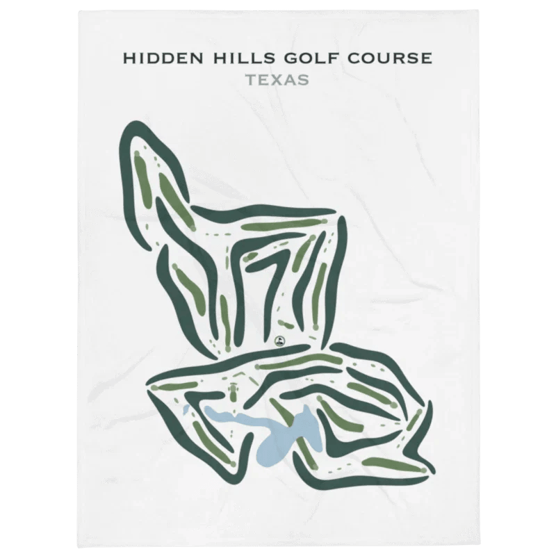 Hidden Hills Golf Course, Texas - Printed Golf Courses