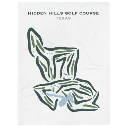 Hidden Hills Golf Course, Texas - Printed Golf Courses
