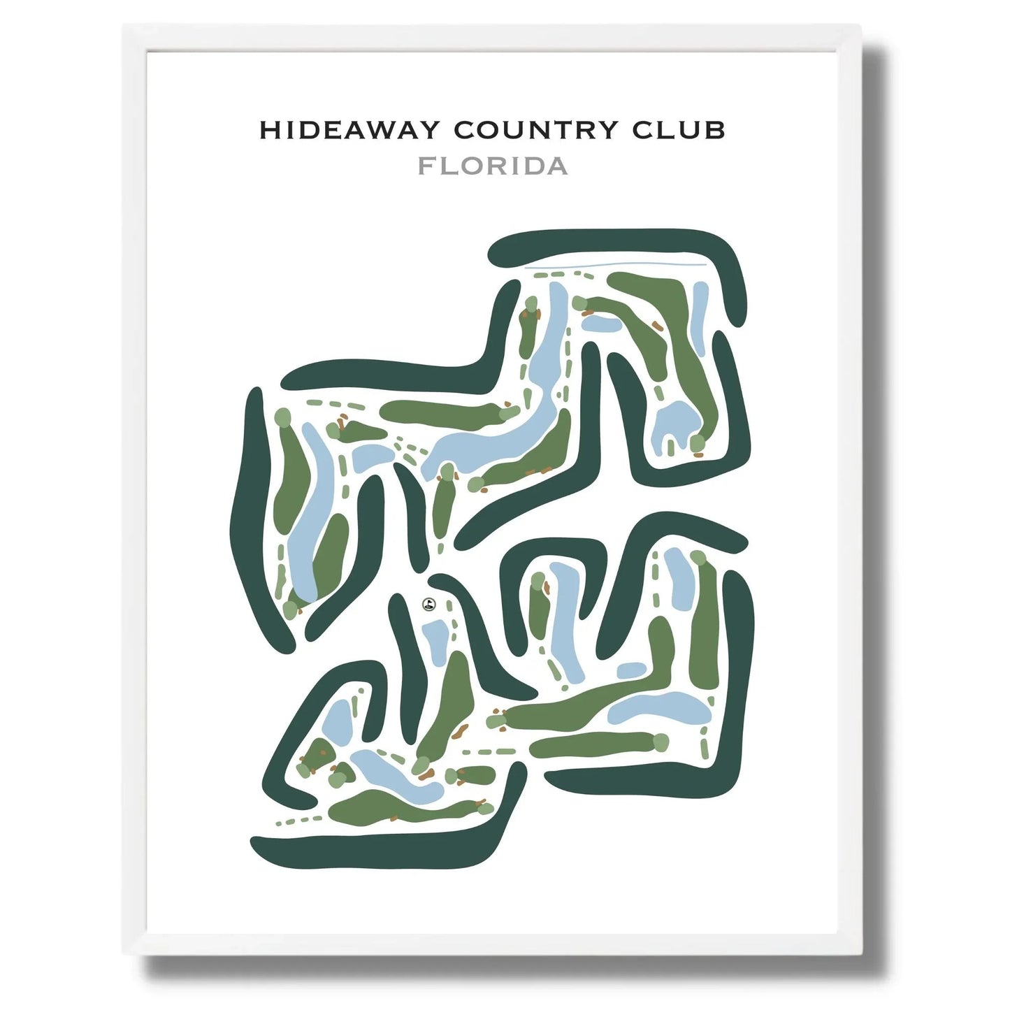Hideaway Country Club, Florida - Printed Golf Courses