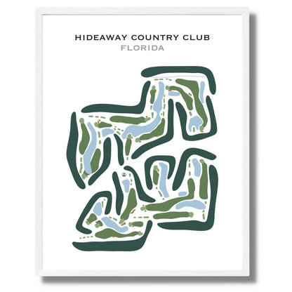 Hideaway Country Club, Florida - Printed Golf Courses