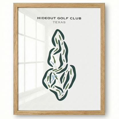 Hideout Golf Club, Texas - Printed Golf Courses