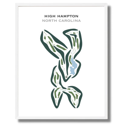 High Hampton, North Carolina - Printed Golf Courses