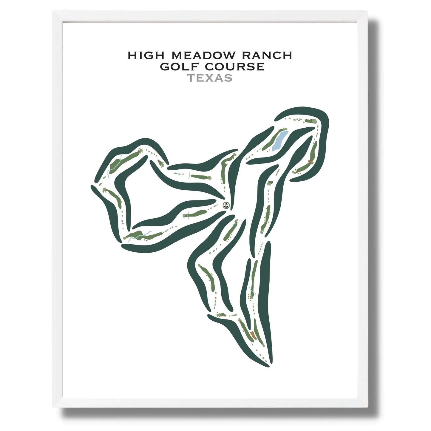 High Meadow Ranch Golf Course, Texas - Printed Golf Courses