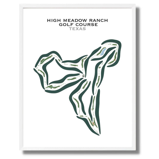 High Meadow Ranch Golf Course, Texas - Printed Golf Courses