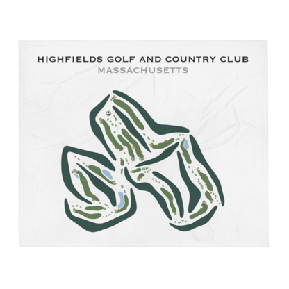Highfields Golf & Country Club, Massachusetts - Printed Golf Courses
