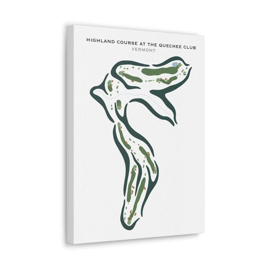 Highland Course at the Quechee Club, Vermont - Printed Golf Courses