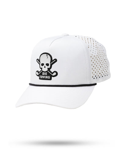 Perforated Rope Hat - Die Trying - White