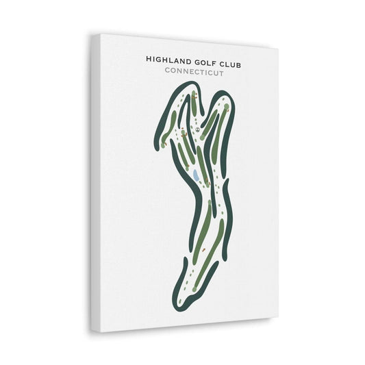 Highland Golf Club, Connecticut - Printed Golf Courses