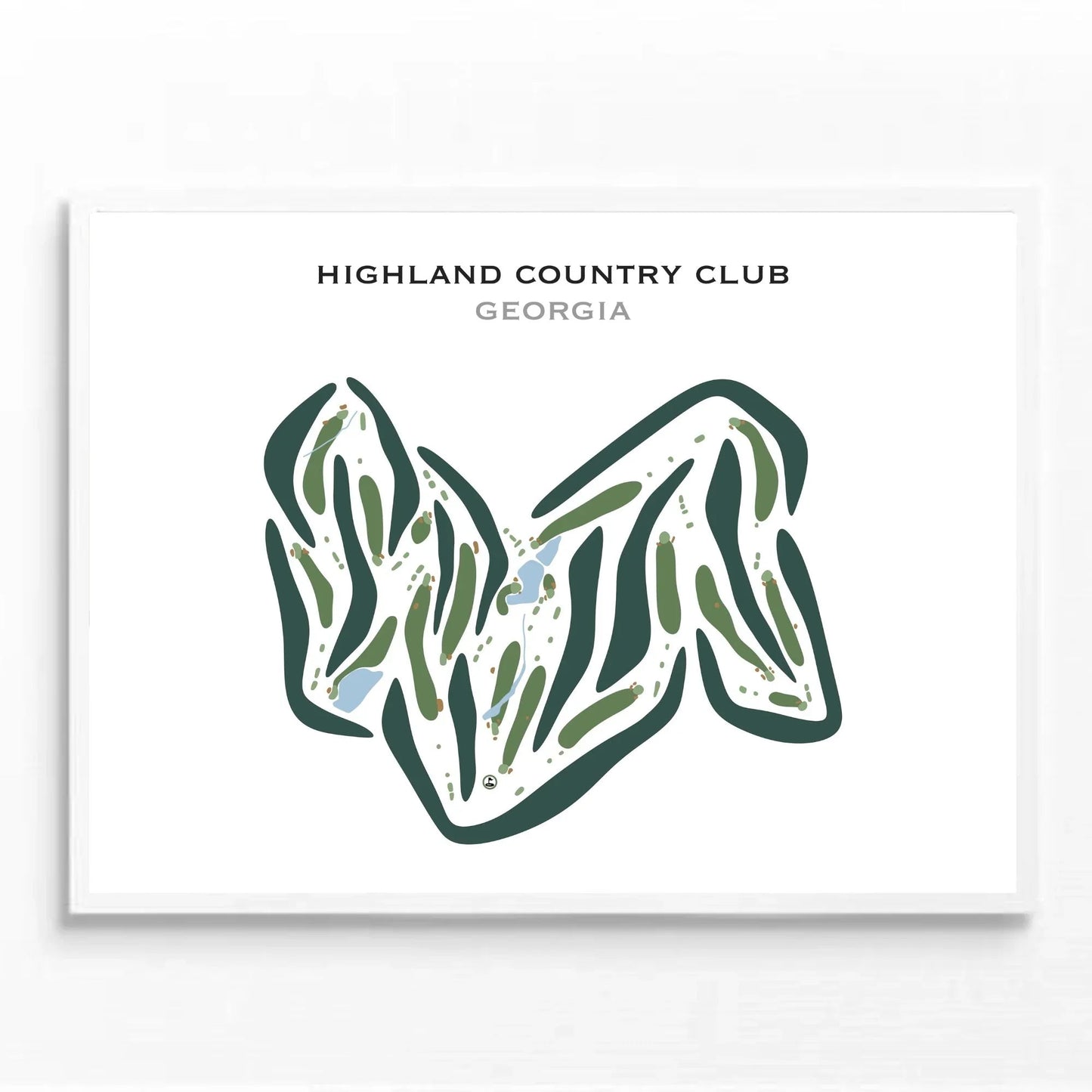 Highland Country Club, Georgia - Printed Golf Courses