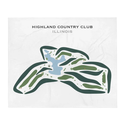 Highland Country Club, Illinois - Printed Golf Courses