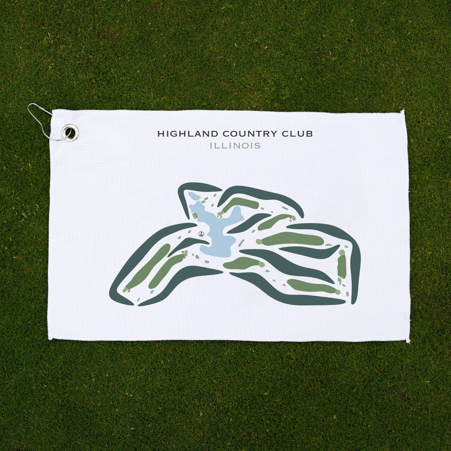 Highland Country Club, Illinois - Printed Golf Courses
