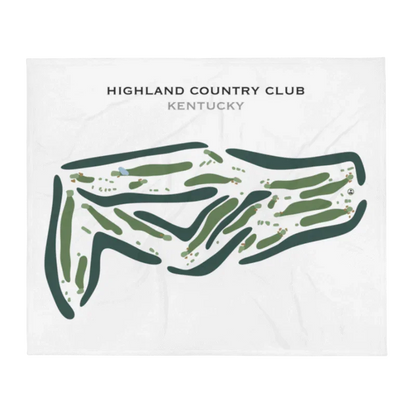 Highland Country Club, Kentucky - Printed Golf Course
