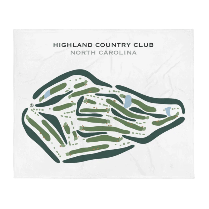Highland Country Club, North Carolina - Printed Golf Courses
