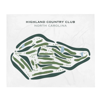Highland Country Club, North Carolina - Printed Golf Courses