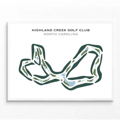 Highland Creek Golf Club, North Carolina - Printed Golf Courses
