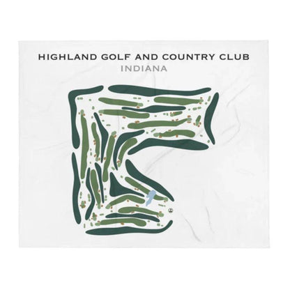 Highland Golf & Country Club, Indiana - Printed Golf Course