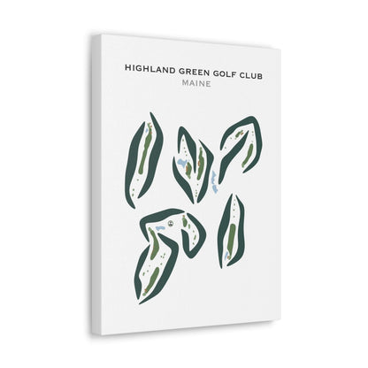 Highland Green Golf Club, Maine - Printed Golf Courses