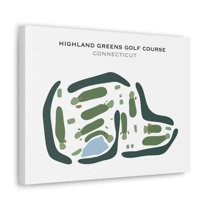 Highland Greens Golf Course, Connecticut - Printed Golf Courses