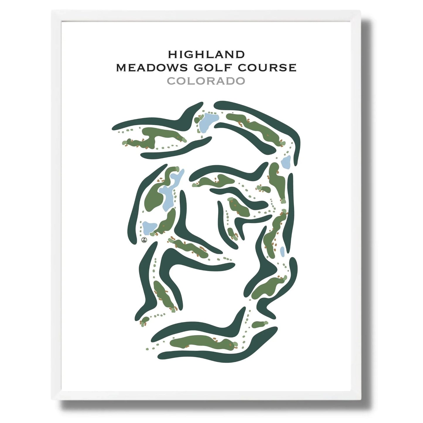 Highland Meadows Golf Course, Colorado - Printed Golf Course