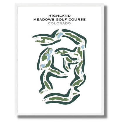 Highland Meadows Golf Course, Colorado - Printed Golf Course
