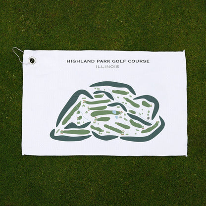 Highland Park Golf Course, Illinois - Printed Golf Courses