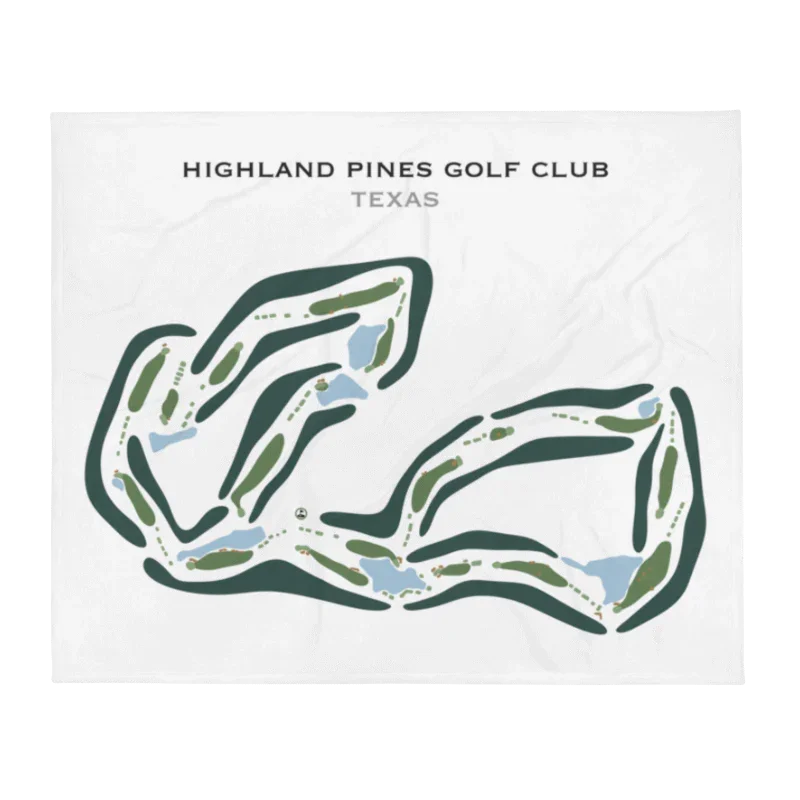 Highland Pines Golf Club, Texas - Printed Golf Courses
