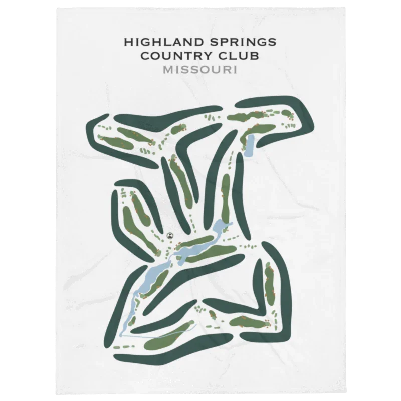 Highland Springs Country Club, Missouri - Printed Golf Courses
