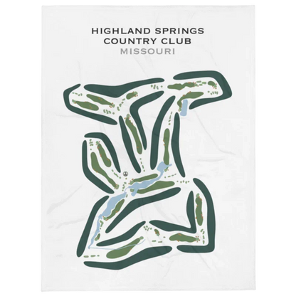 Highland Springs Country Club, Missouri - Printed Golf Courses