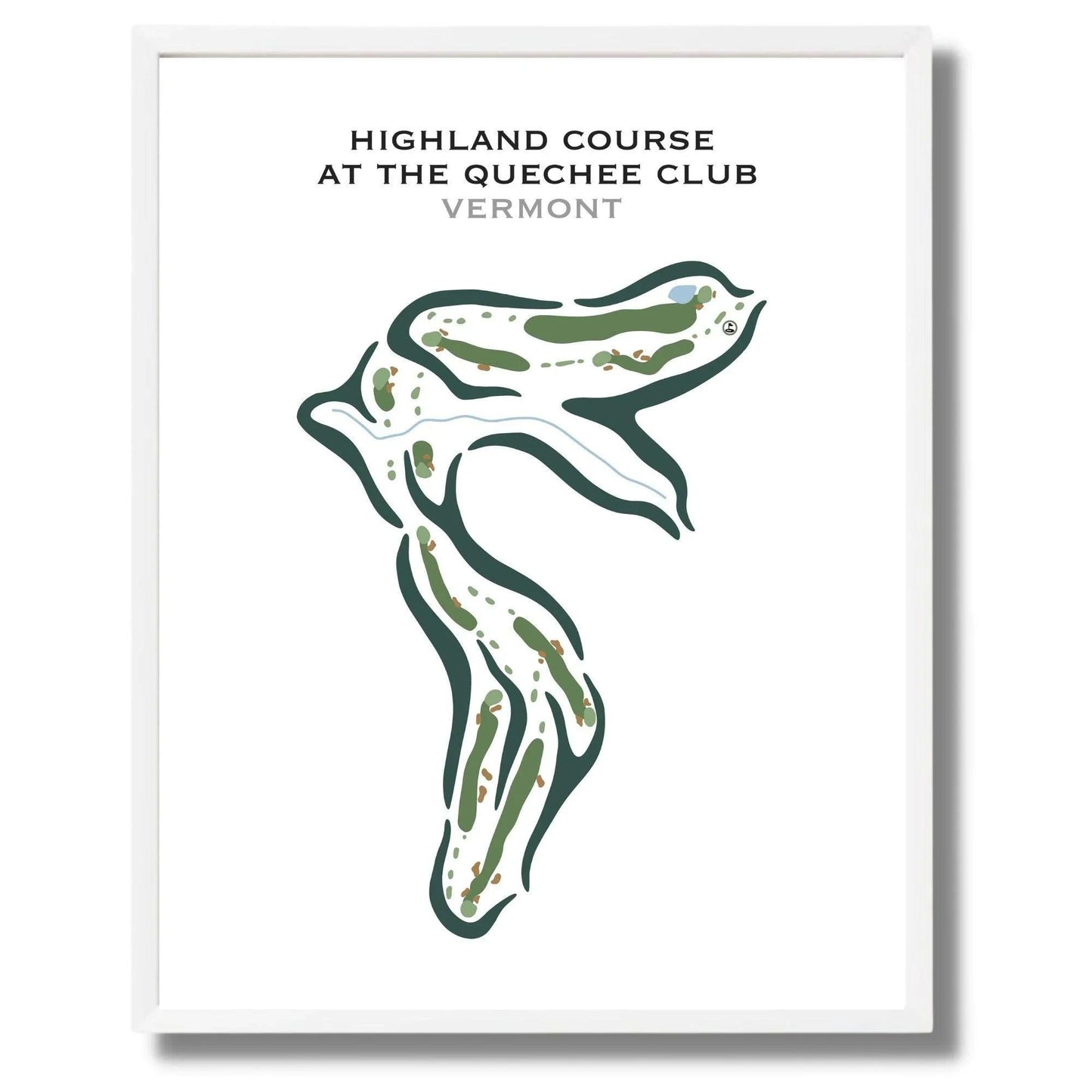 Highland Course at the Quechee Club, Vermont - Printed Golf Courses
