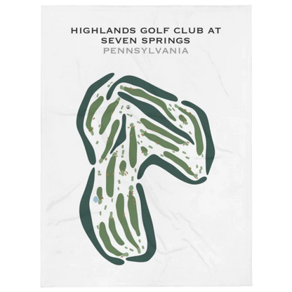 Highlands Golf Club at Seven Springs, Pennsylvania - Printed Golf Courses